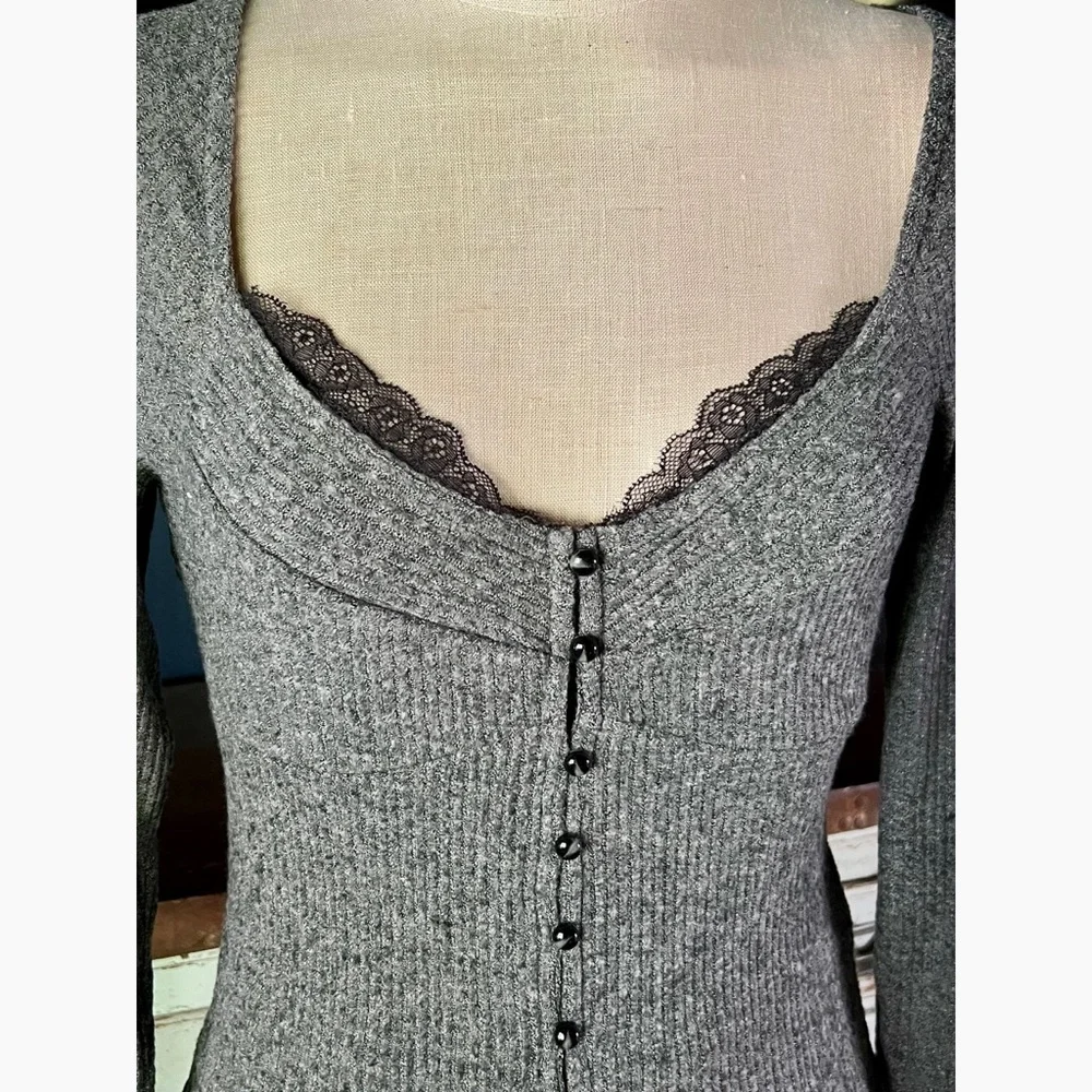 Anthropologie Grey Cardigan S - Picture 3 of 10